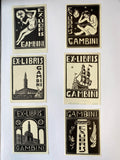 Ex Libris - Gambini - Konvolut - 6 Stück