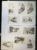 Ex Libris - unbekannter Künstler - Mario de Filippis - Konvolut - 10 Stück