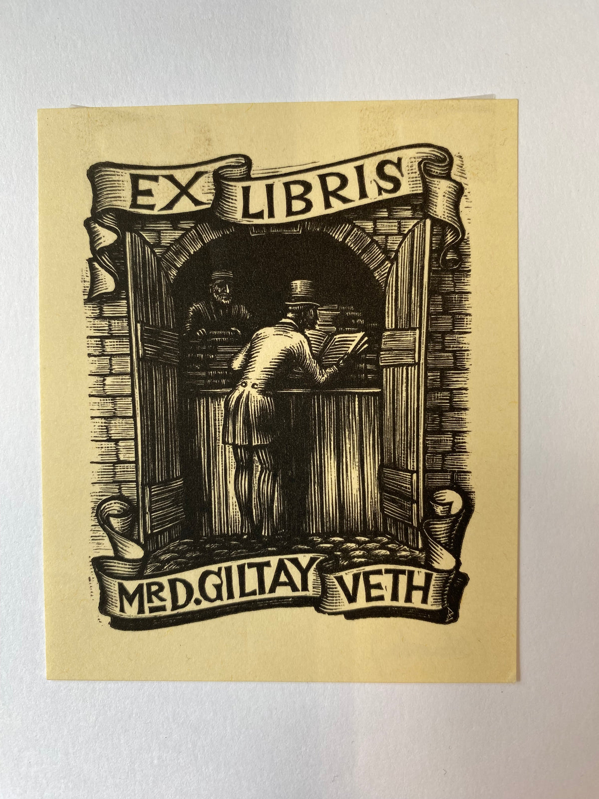 Ex Libris - Mr. D. Giltay Veth