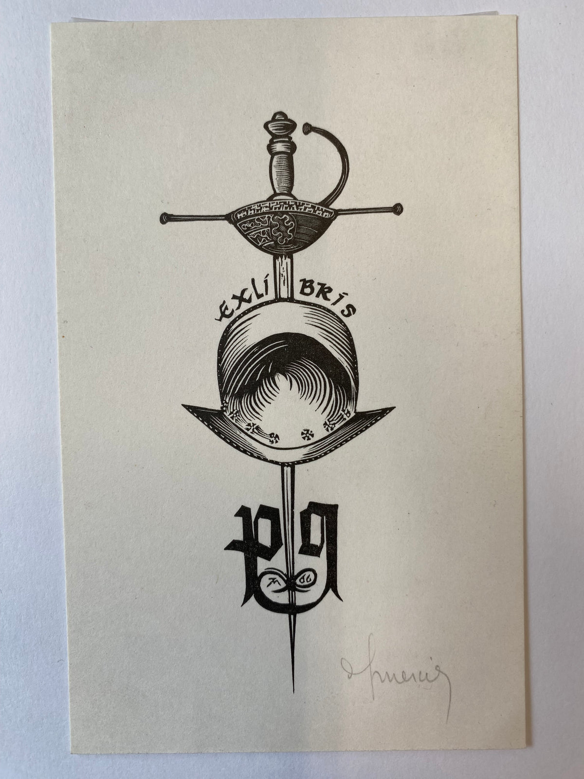Ex Libris - unbekannter Künstler - P.G.