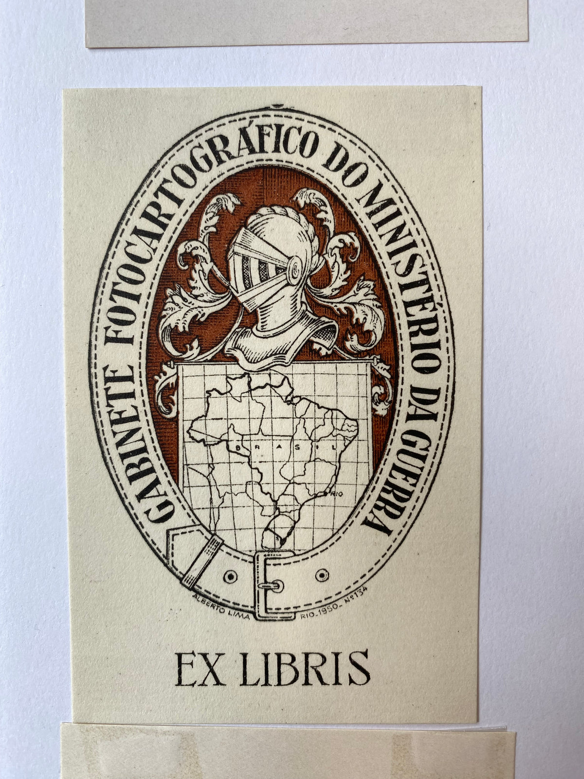 Ex Libris - Fotocartografico do Ministerio da Guerra