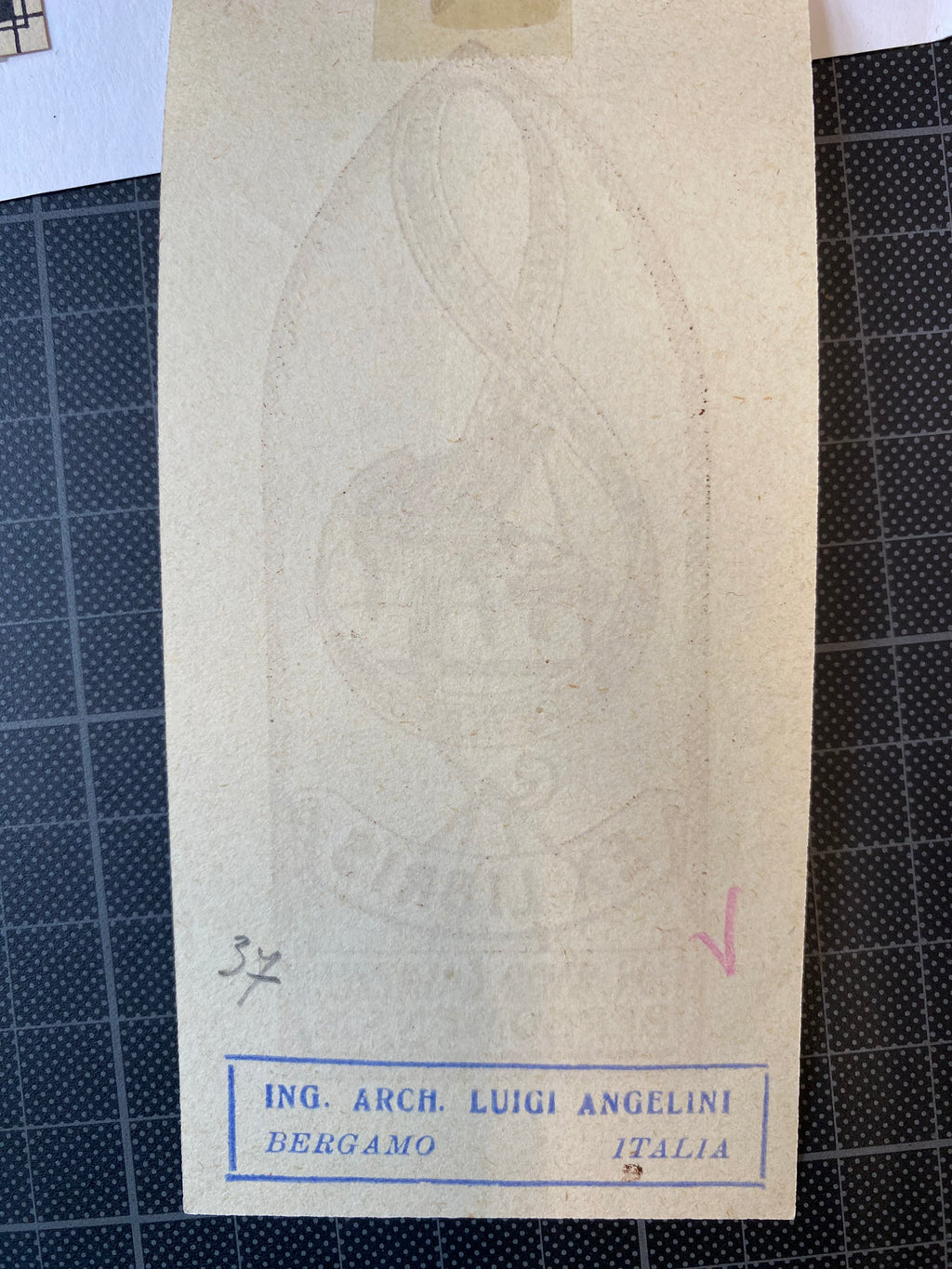 Ex Libris - Ing. Arch. Luigi Angelini - Joh. Andr. Gavazzeni
