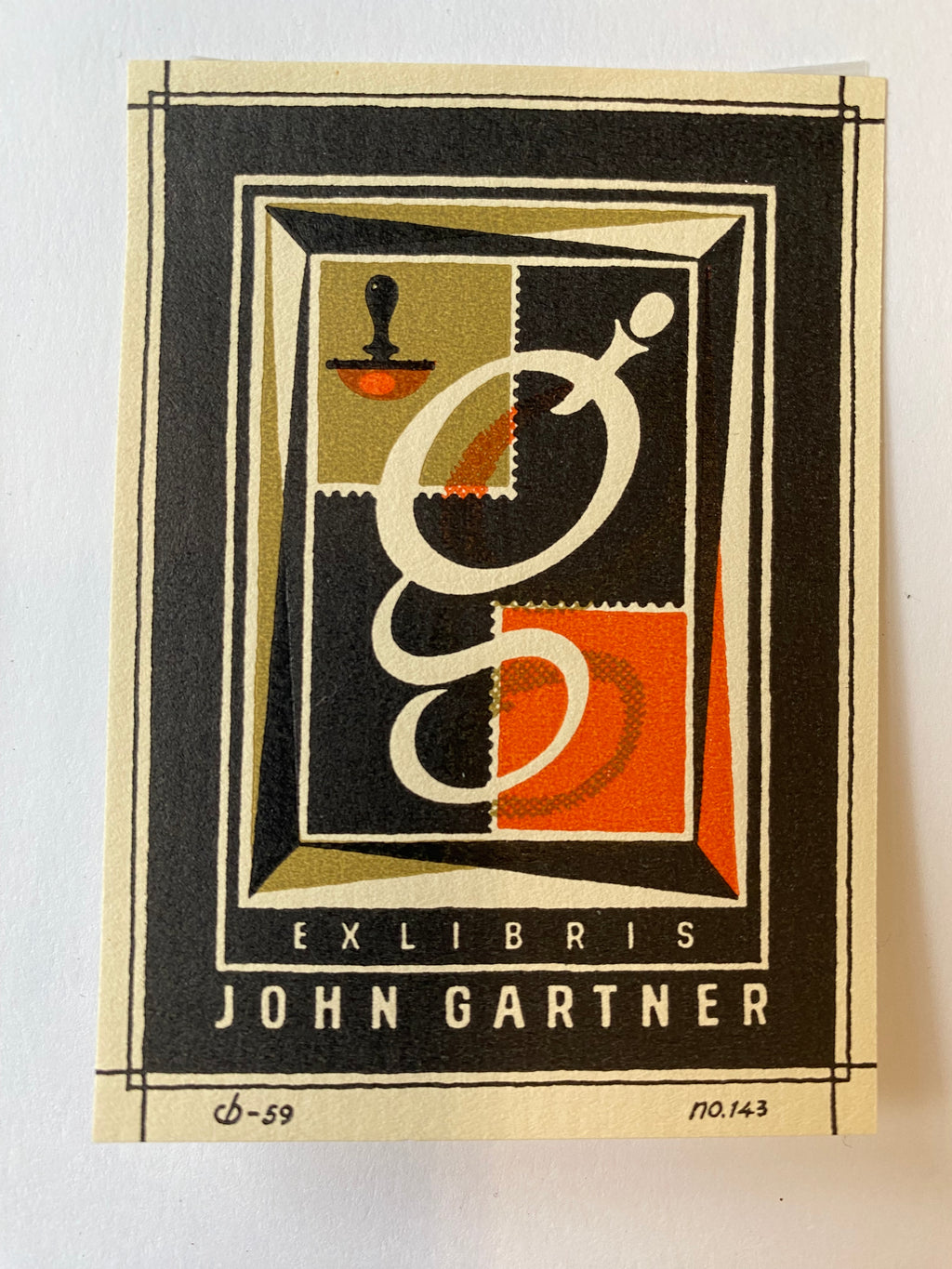 Ex Libris - unbekannter Künstler - John Gartner