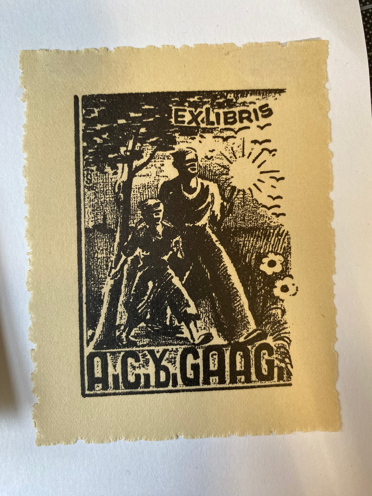 Ex Libris - unbekannter Künstler - A.C.V. Gaag