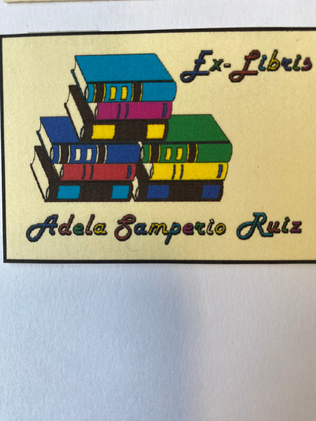 Ex Libris - unbekannter Künstler - Adela Samperio Ruiz