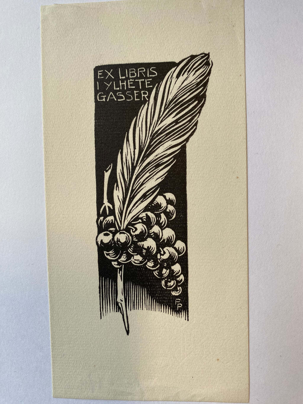 Ex Libris - unbekannter Künstler - I Ylhete Gasser