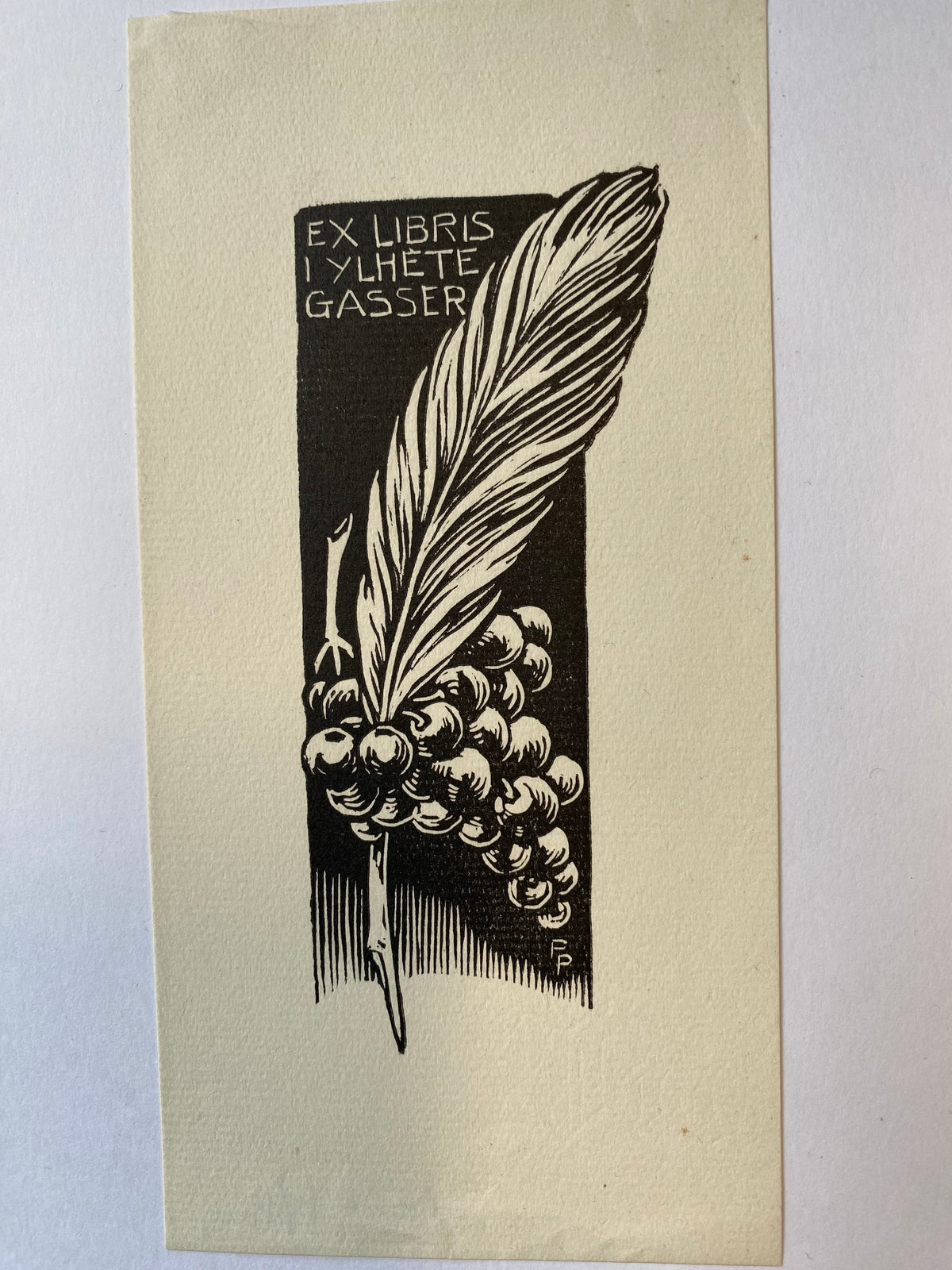 Ex Libris - unbekannter Künstler - I Ylhete Gasser