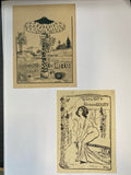 Ex Libris - Konvolut Familie Goury - 2 Stück