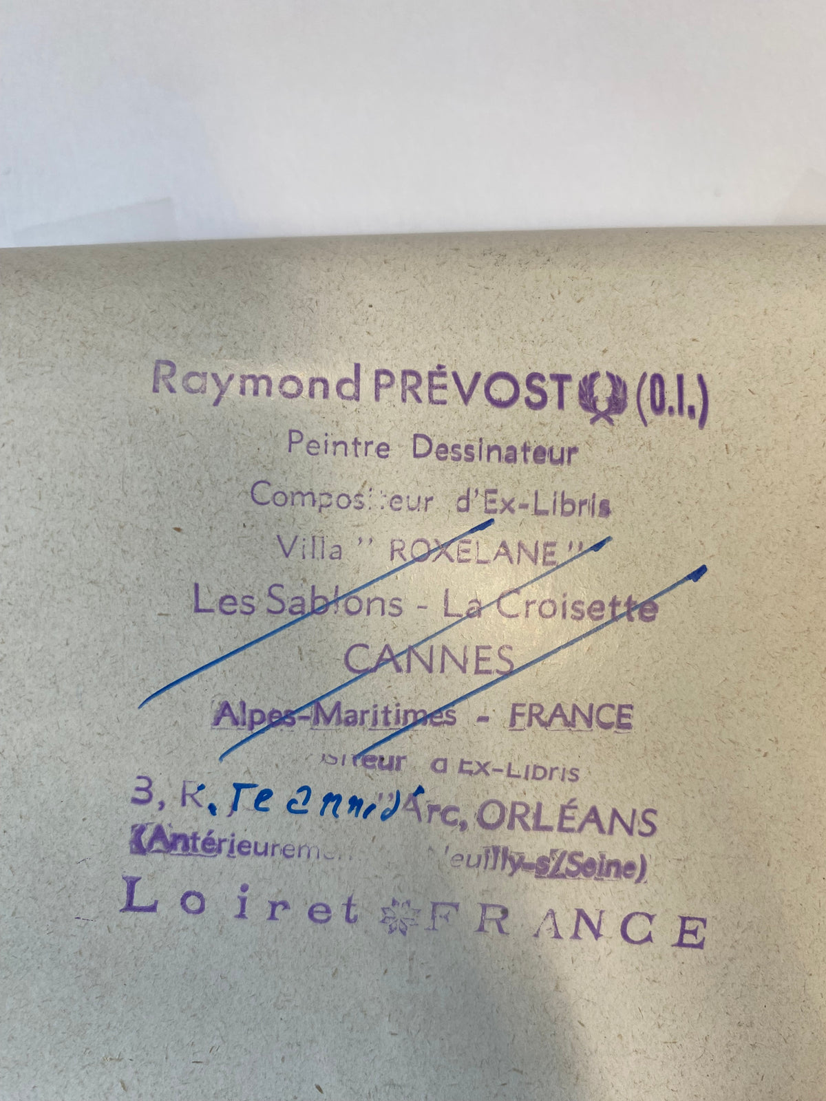 Ex Libris - Raymond Prevost - Yvonne Godart