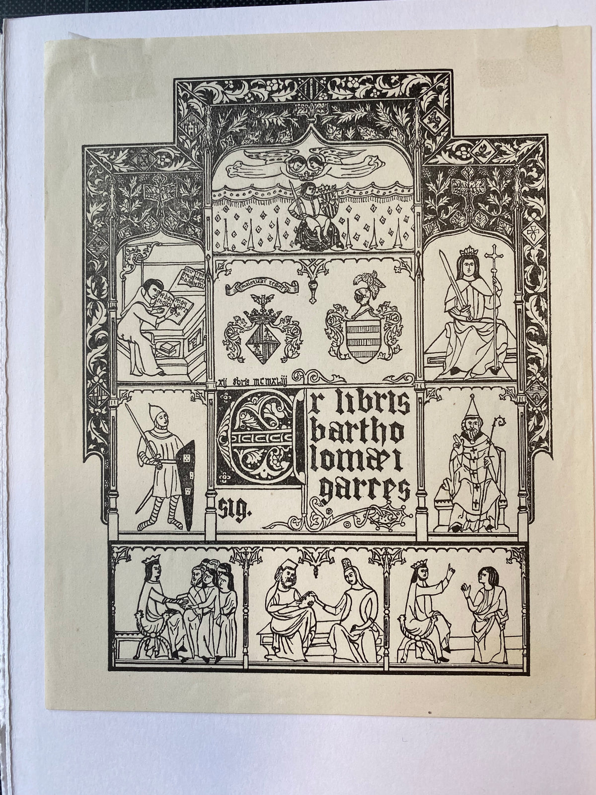 Ex Libris - unbekannter Künstler - Bartholomaeus Garres