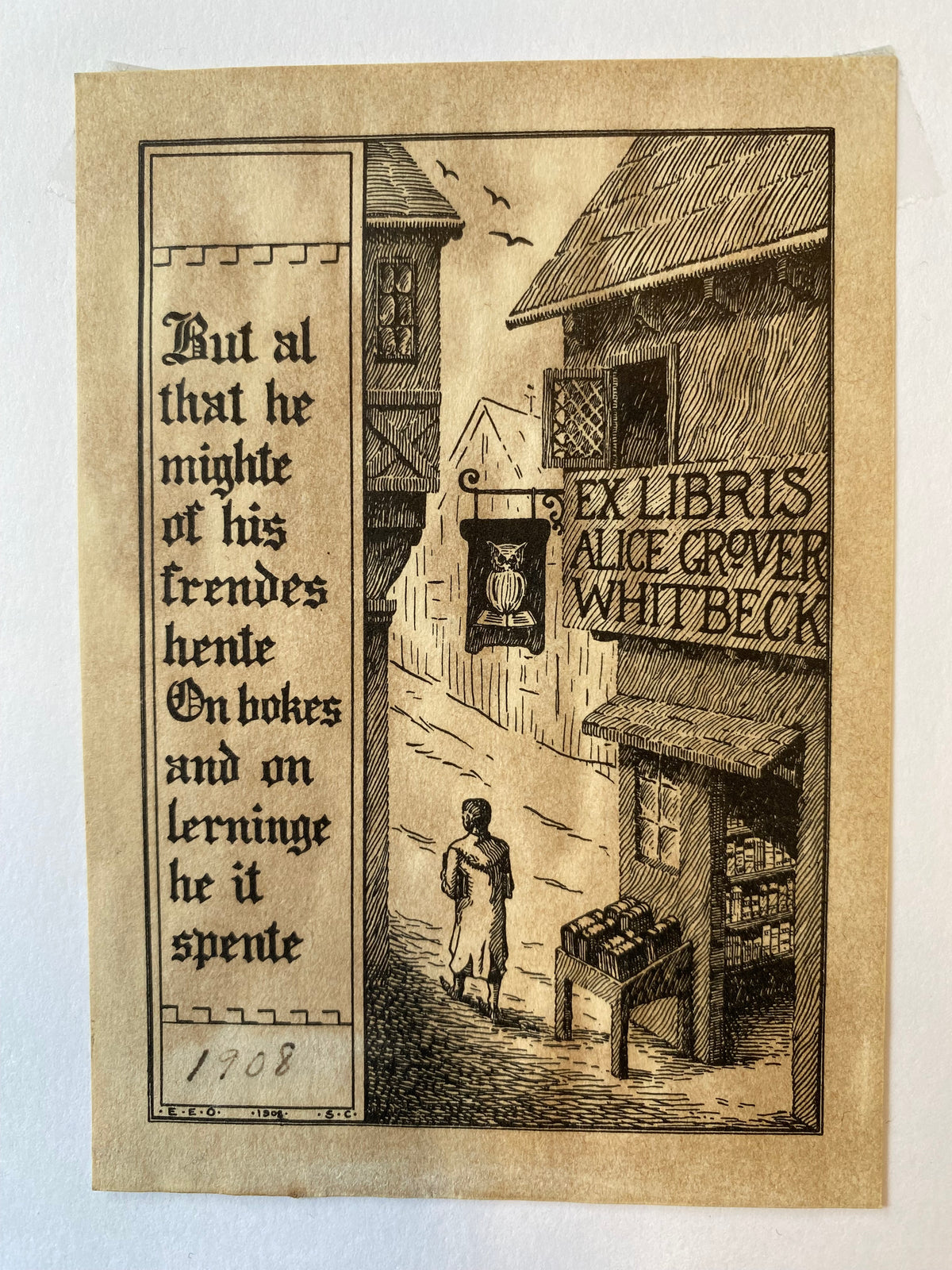 Ex Libris - unbekannter Künstler - Alice Grover Whitbeck