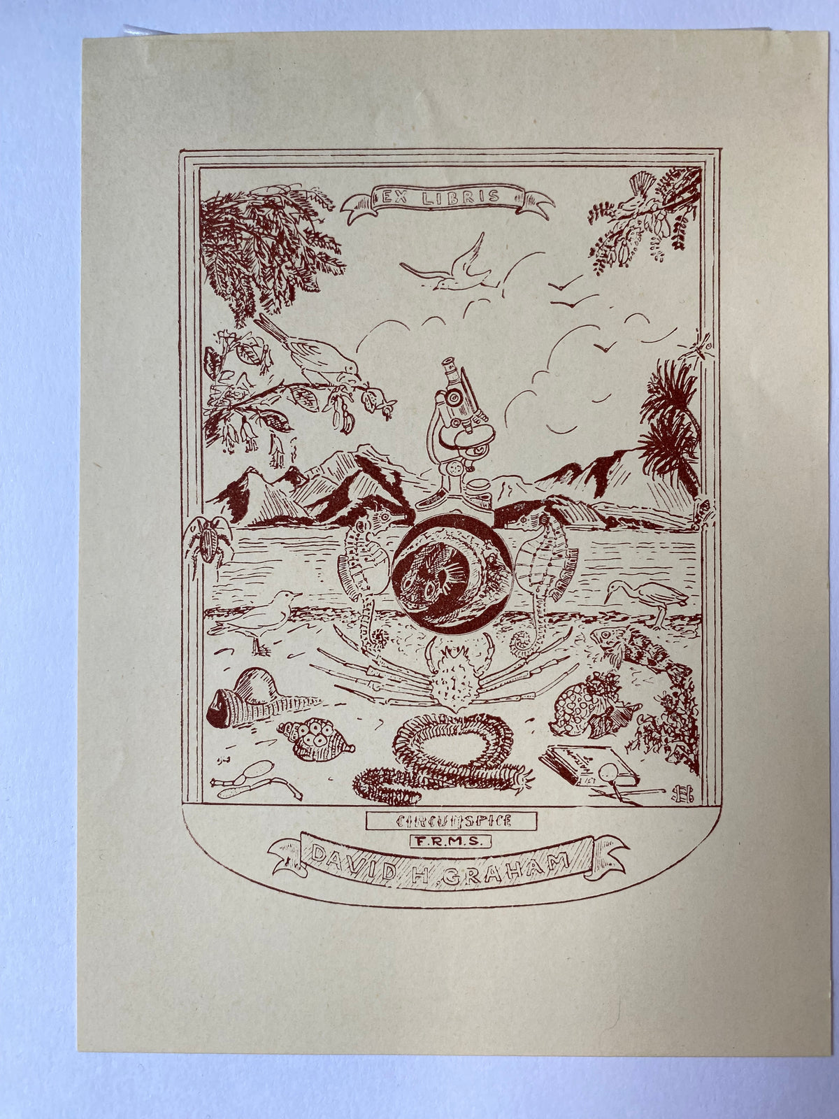 Ex Libris - unbekannter Künstler - David H. Graham