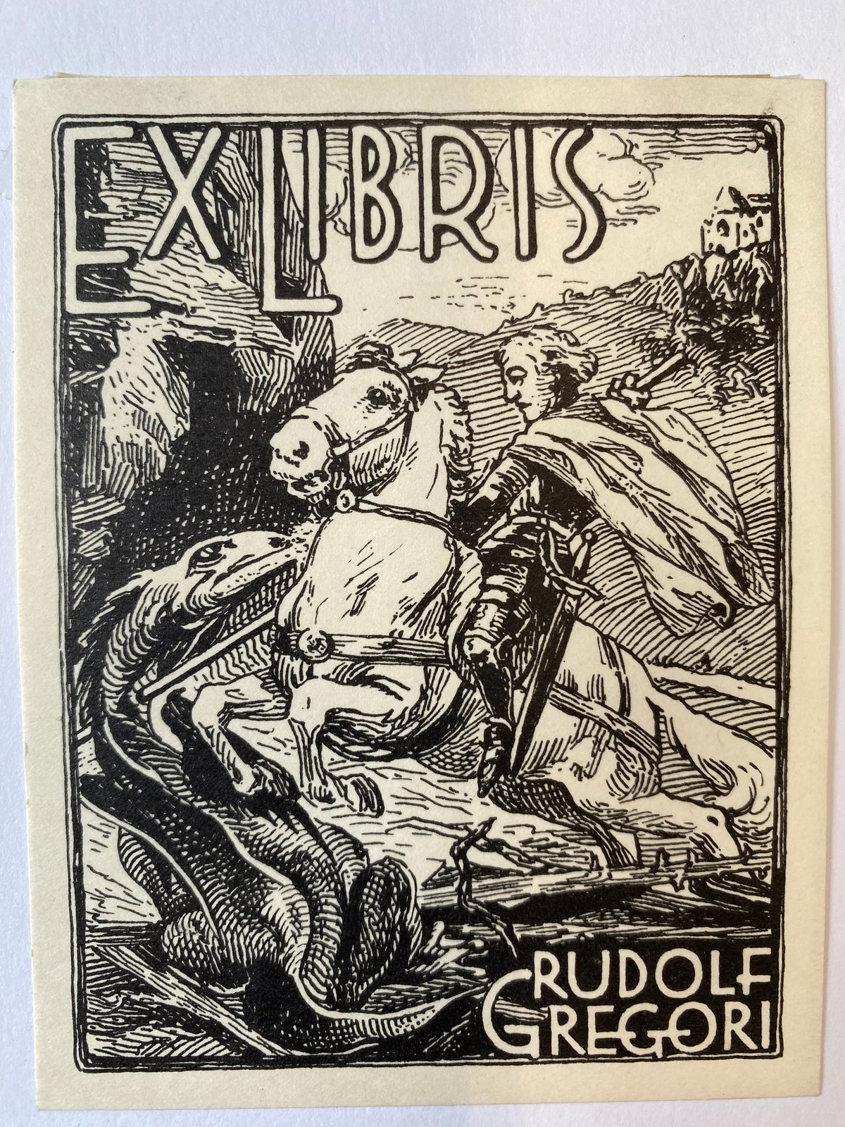 Ex Libris - unbekannter Künstler - Rudolf Gregori