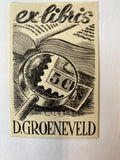 Ex Libris - unbekannter Künstler - D. Groeneveld