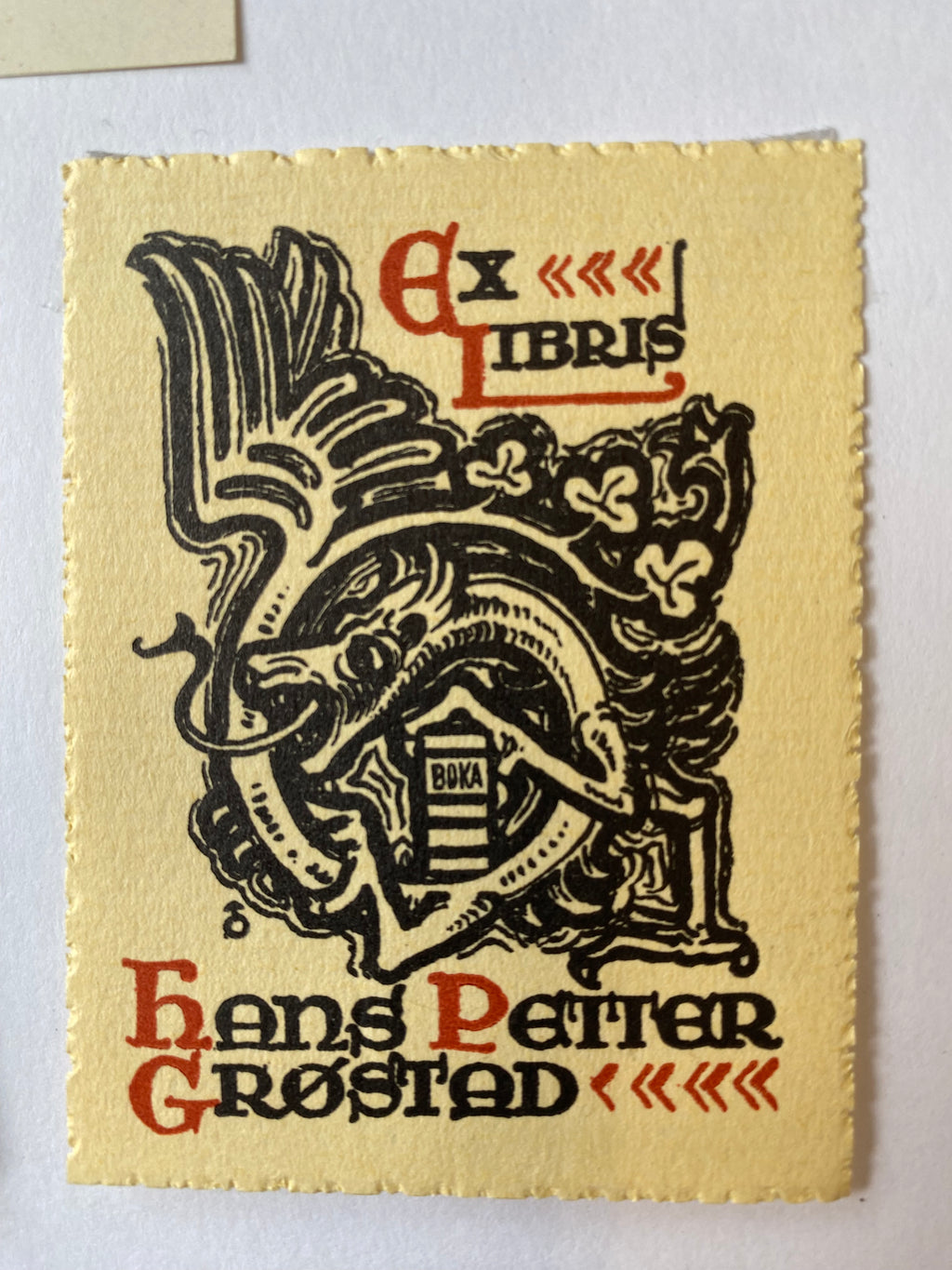 Ex Libris - unbekannter Künstler - Hans Petter Grostad