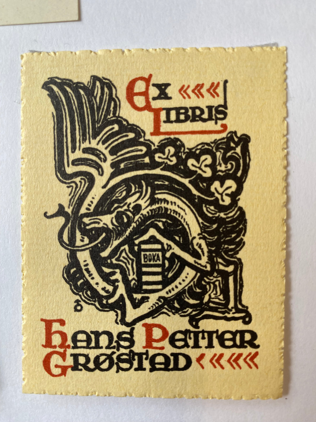 Ex Libris - unbekannter Künstler - Hans Petter Grostad