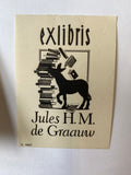 Ex Libris - unbekannter Künstler - Jules H.M. de Graauw