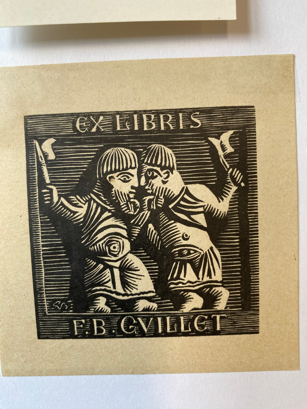 Ex Libris - unbekannter Künstler - F.B. Gvillet