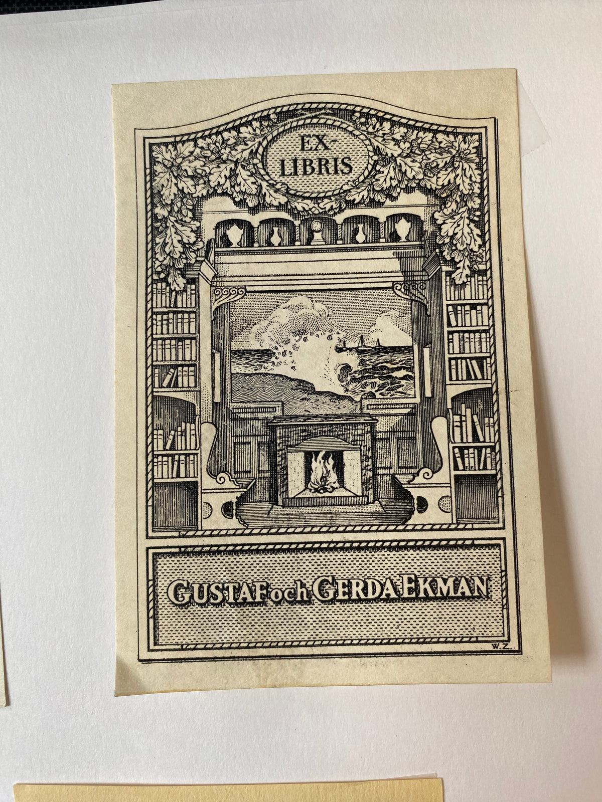 Ex Libris - Stahlgran, w: Zachrisson - Gustaf och Gerda Ekman