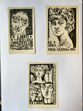 Ex Libris - Pier Luigi Gerosa - Gerosa - Konvolut 3 Stück