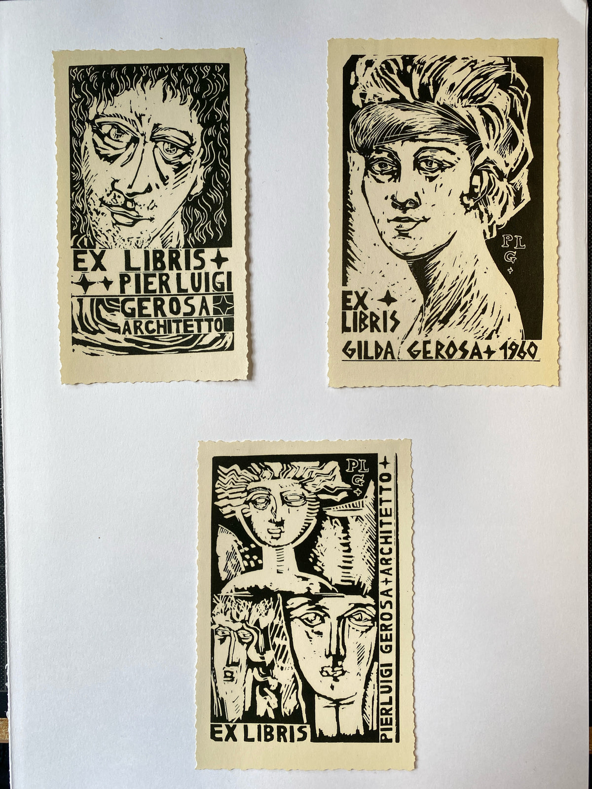 Ex Libris - Pier Luigi Gerosa - Gerosa - Konvolut 3 Stück