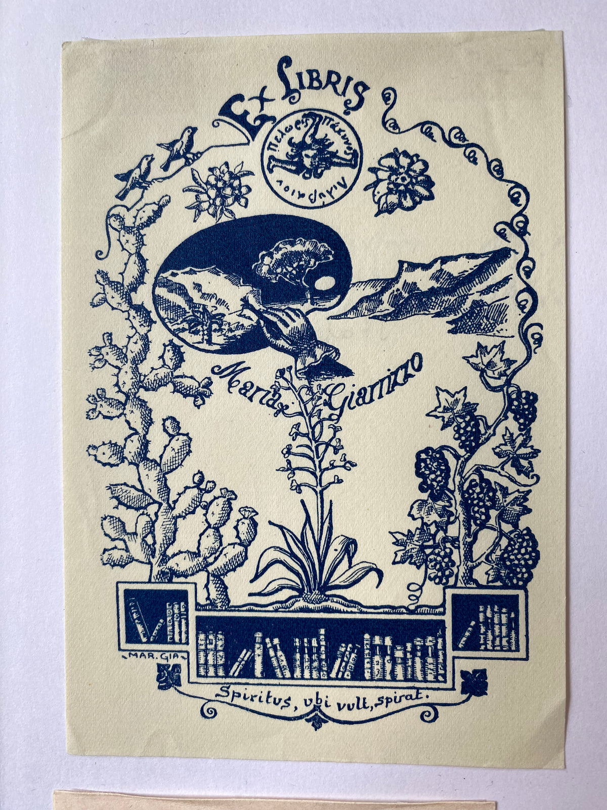 Ex Libris - unbekannter Künstler - Maria Giarizzo