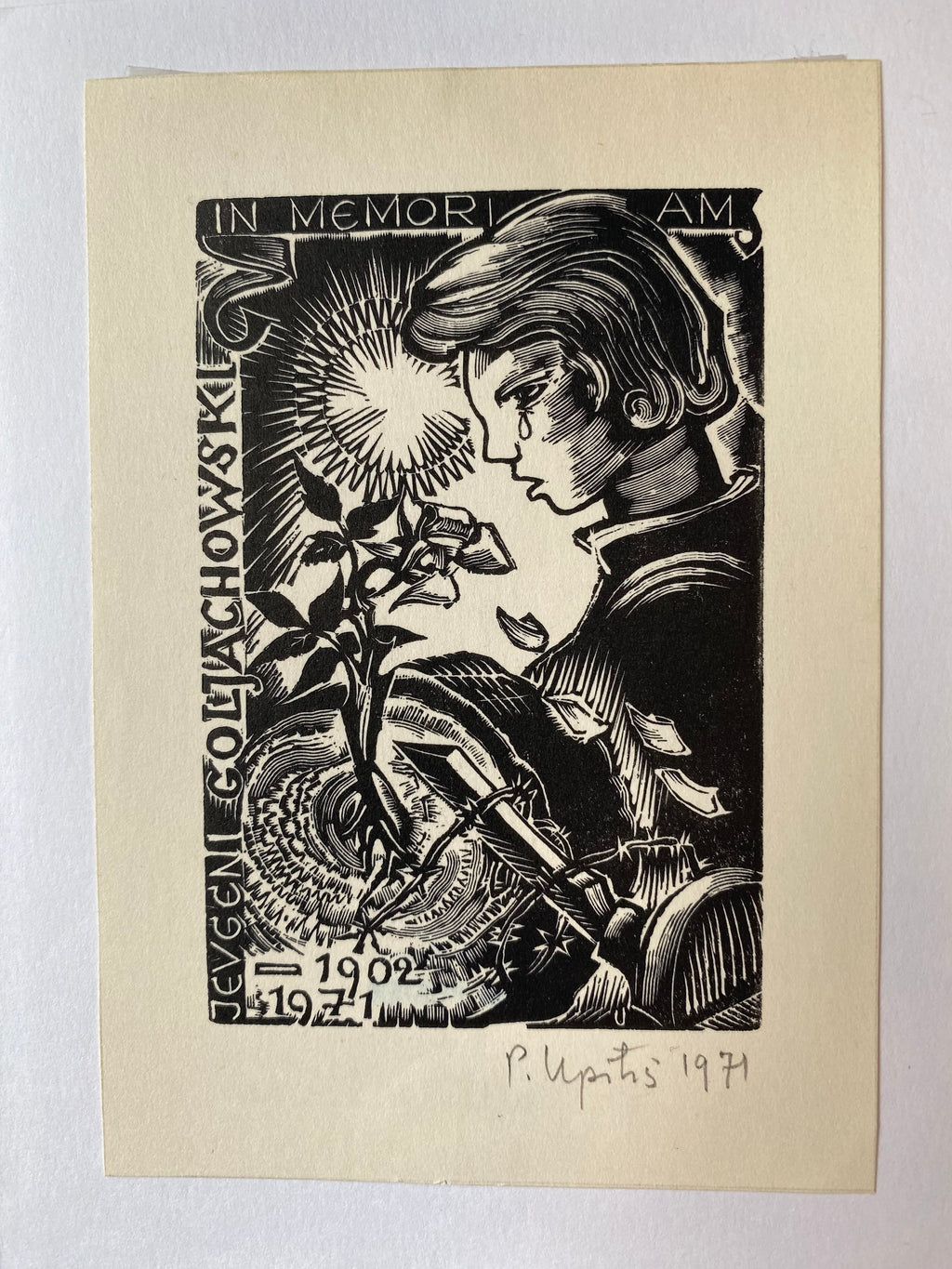 Ex Libris - Peteres Upitis - Jevgeni Goliachowski