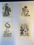 Ex Libris - Galambos Ferenc - Konvolut lettische Exlibris - 10 Stück