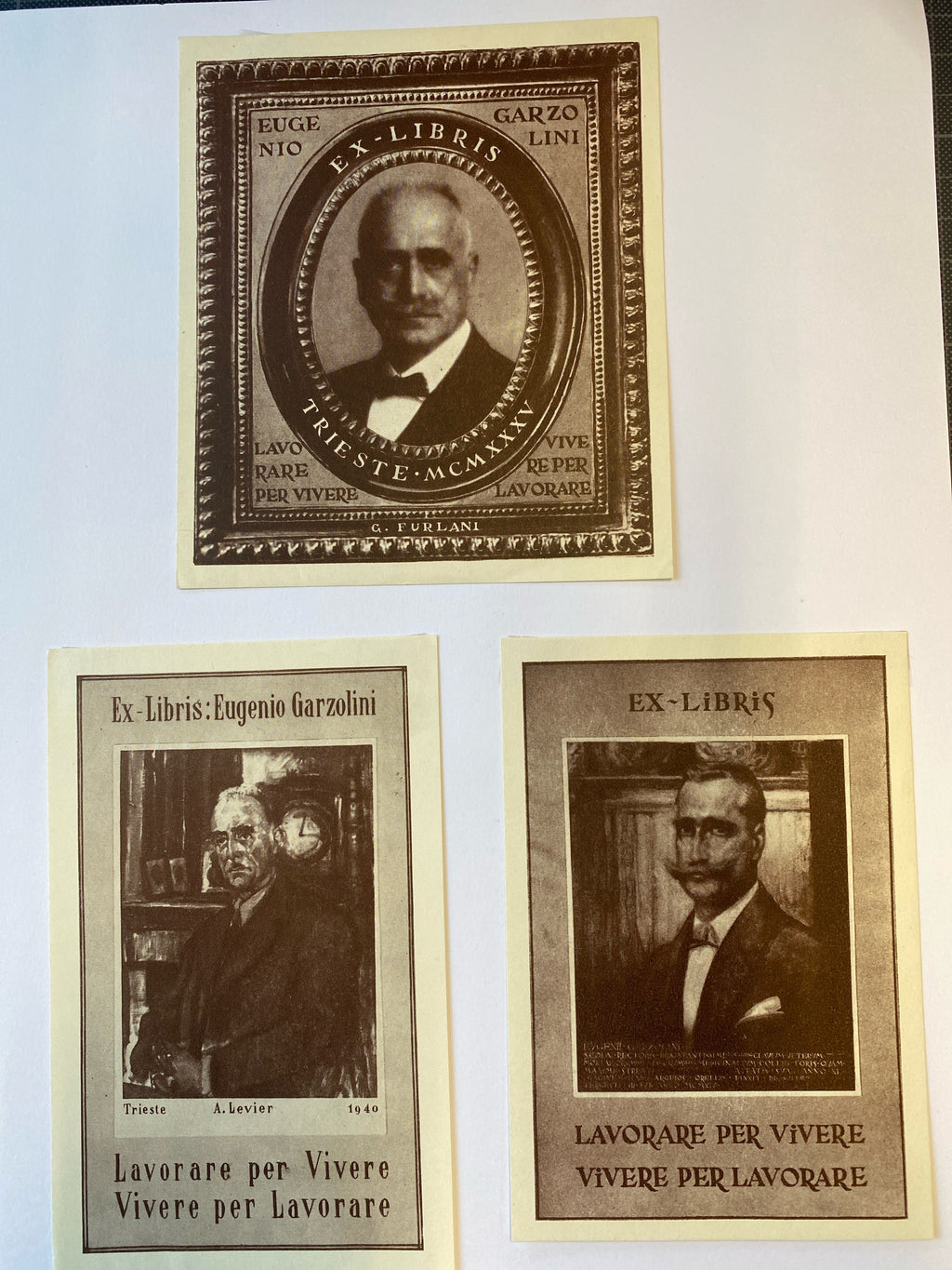 Ex Libris - verschiedene Künstler  - Eugenio Garzolini - Konvolut - 3 Stück