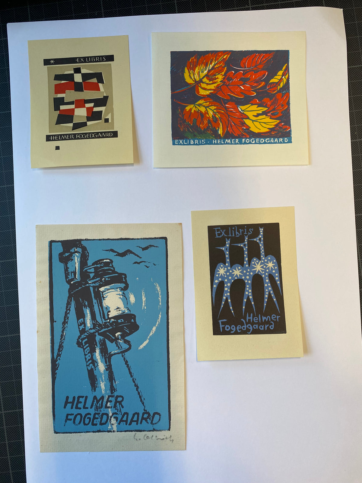 Ex Libris - verschiedene Künstler - Helmer Fogedgaard - Konvolut - 27 Stück
