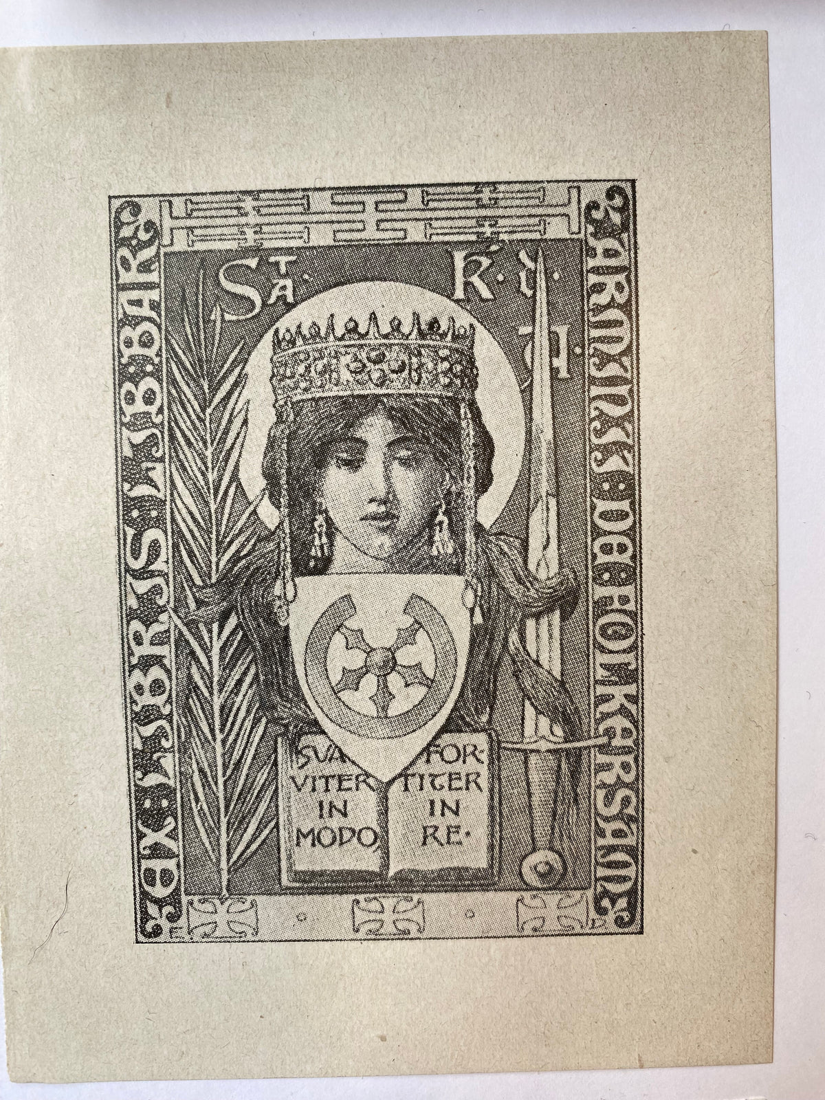 Ex Libris - unbekannter Künstler - Baron Armins de Folkersam