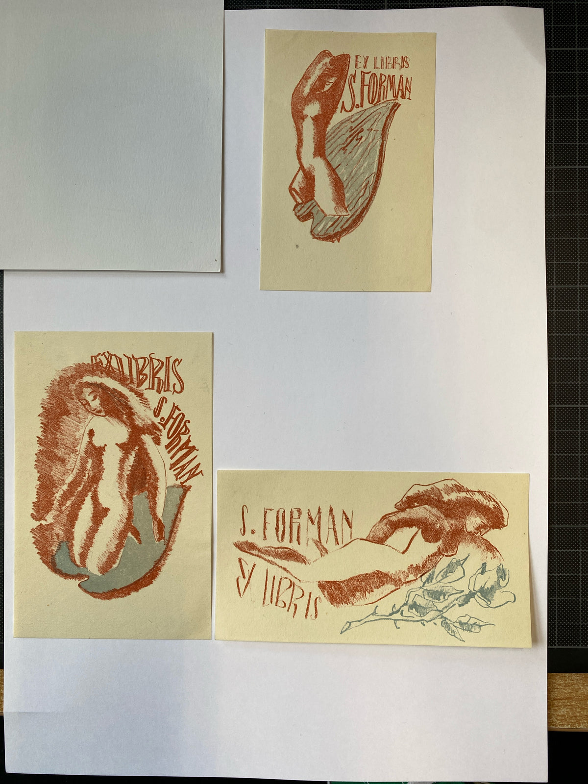 Ex Libris - Vele - S. Forman - 3 Stück