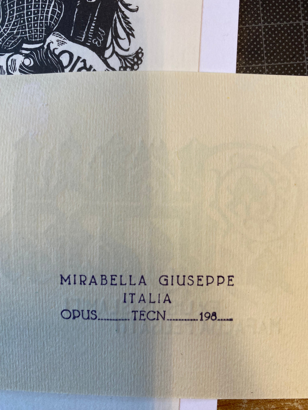Ex Libris - Mirabella Giuseppe - Mafalda Felisatti