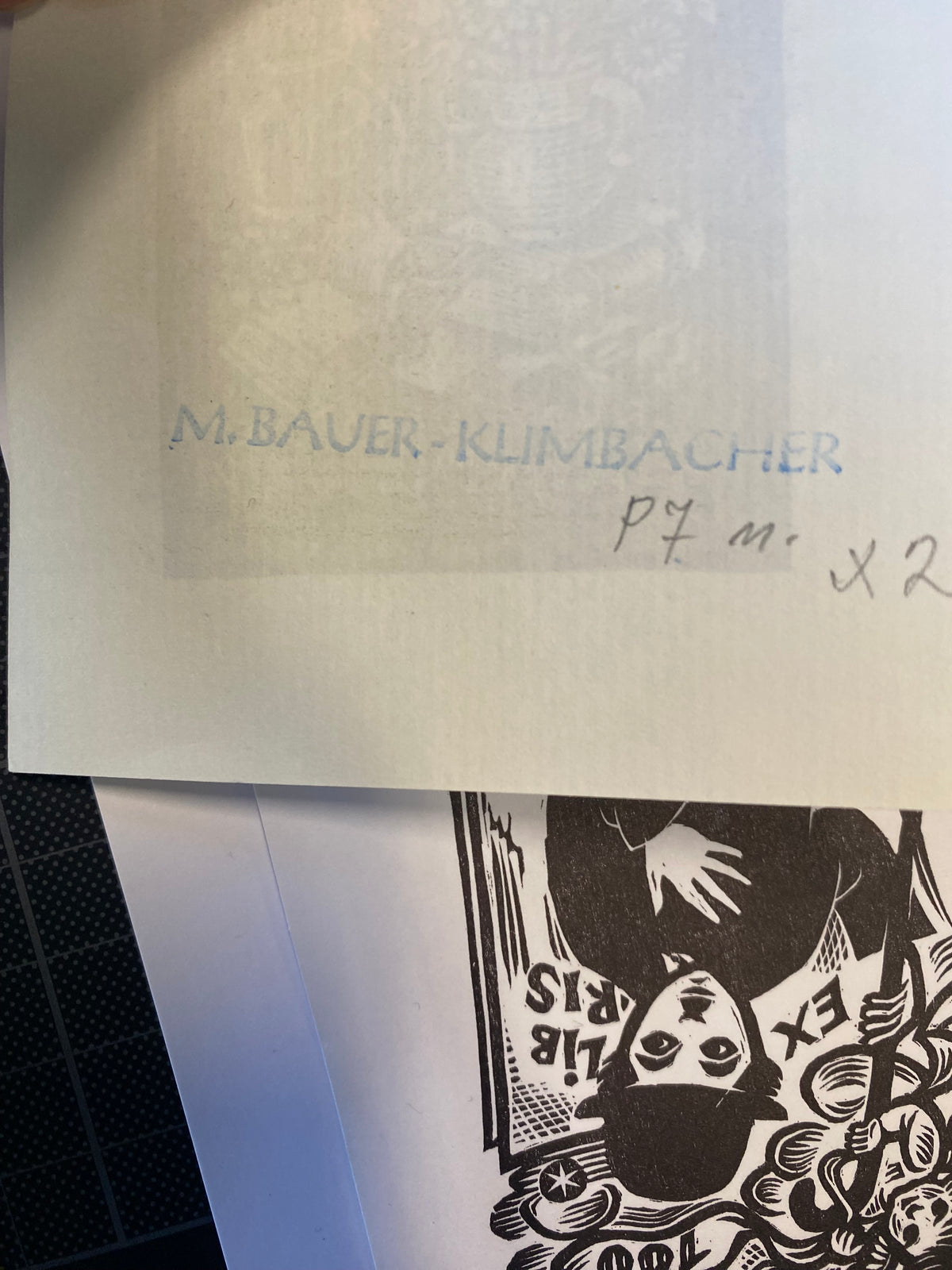 Ex Libris - M. Bauer-Klimbacher - Bruno u. Hilde Fischer/Colbrie