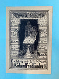 Ex Libris - unbekannter Künstler - Dr. Richard Friedländer