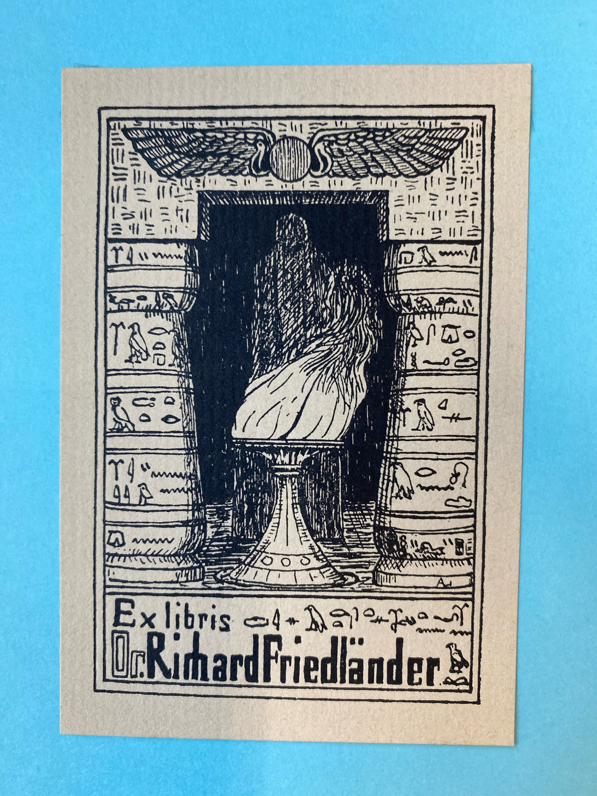 Ex Libris - unbekannter Künstler - Dr. Richard Friedländer