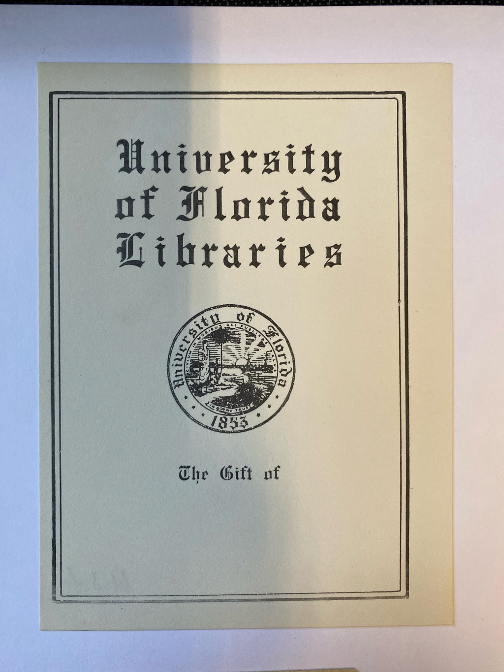 Ex Libris - unbekannter Künstler - University of Florida - 3 Stück