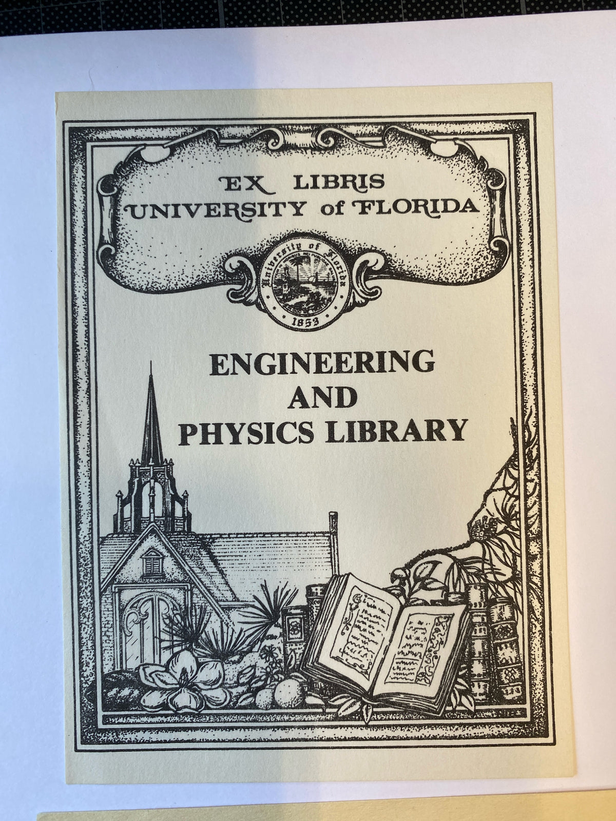 Ex Libris - unbekannter Künstler - University of Florida - 3 Stück