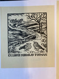 Ex Libris - M. Florian - Miroslav Forman - 3 Stück