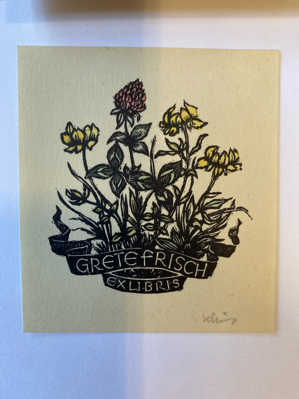Ex Libris - E. Schöns  - Grete Frisch