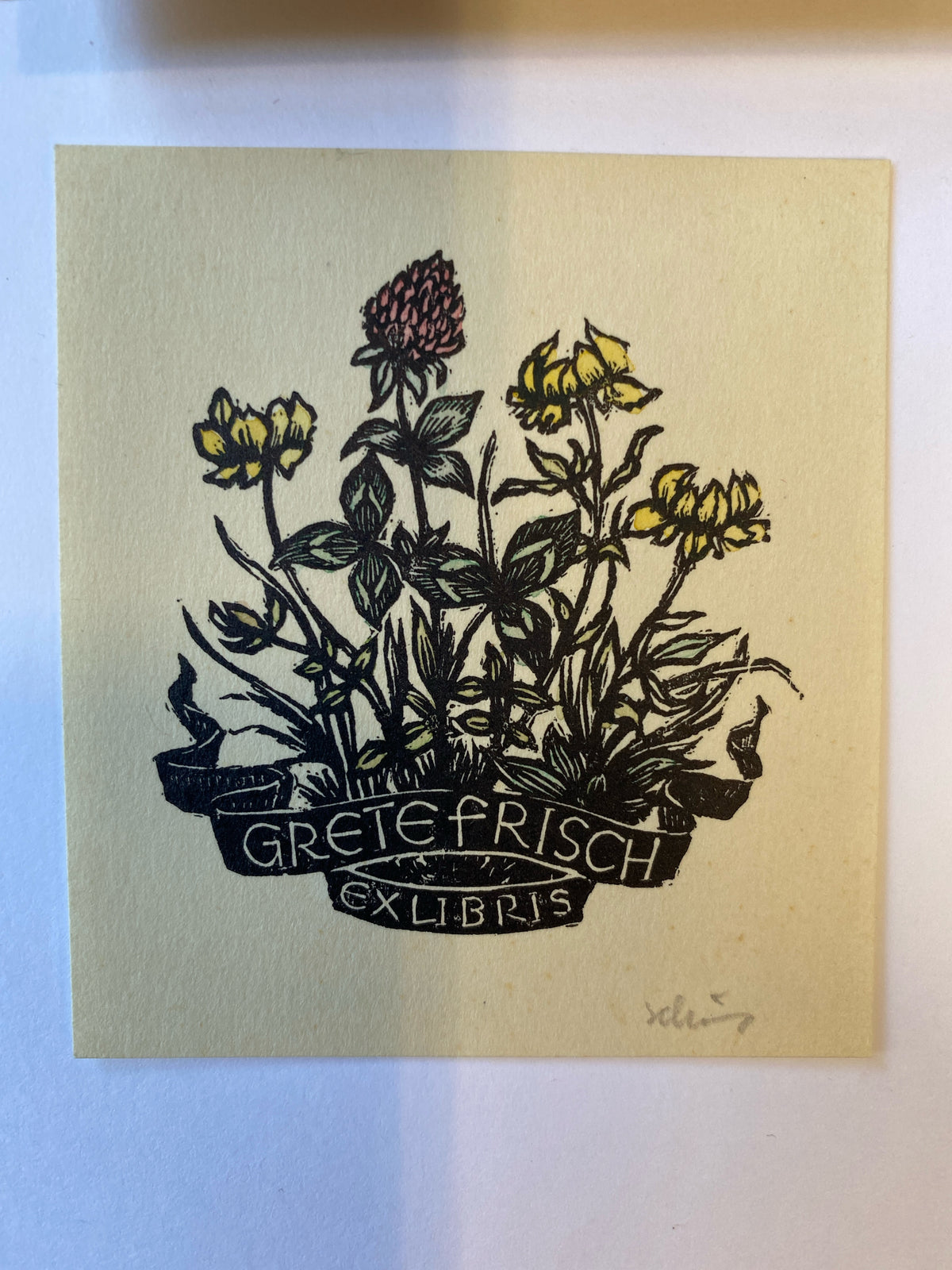 Ex Libris - E. Schöns  - Grete Frisch