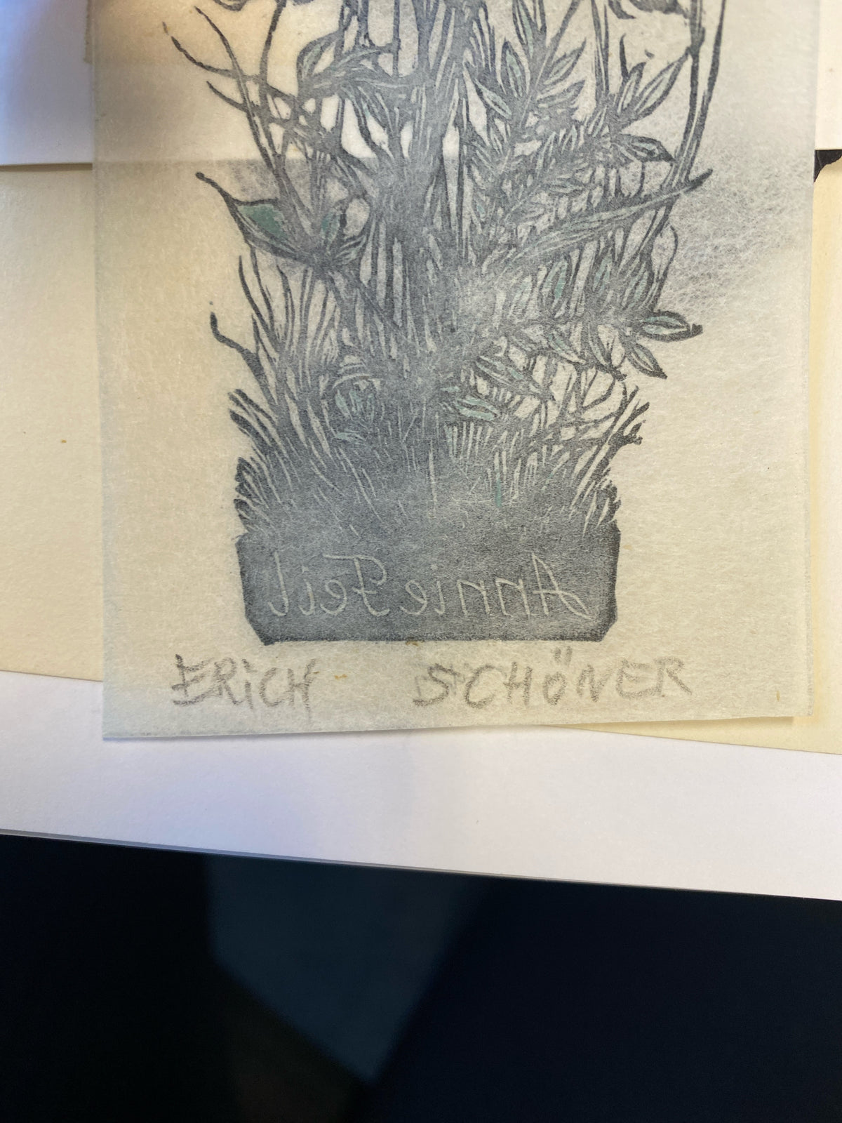 Ex Libris - Erich Schöner - Annie Feil