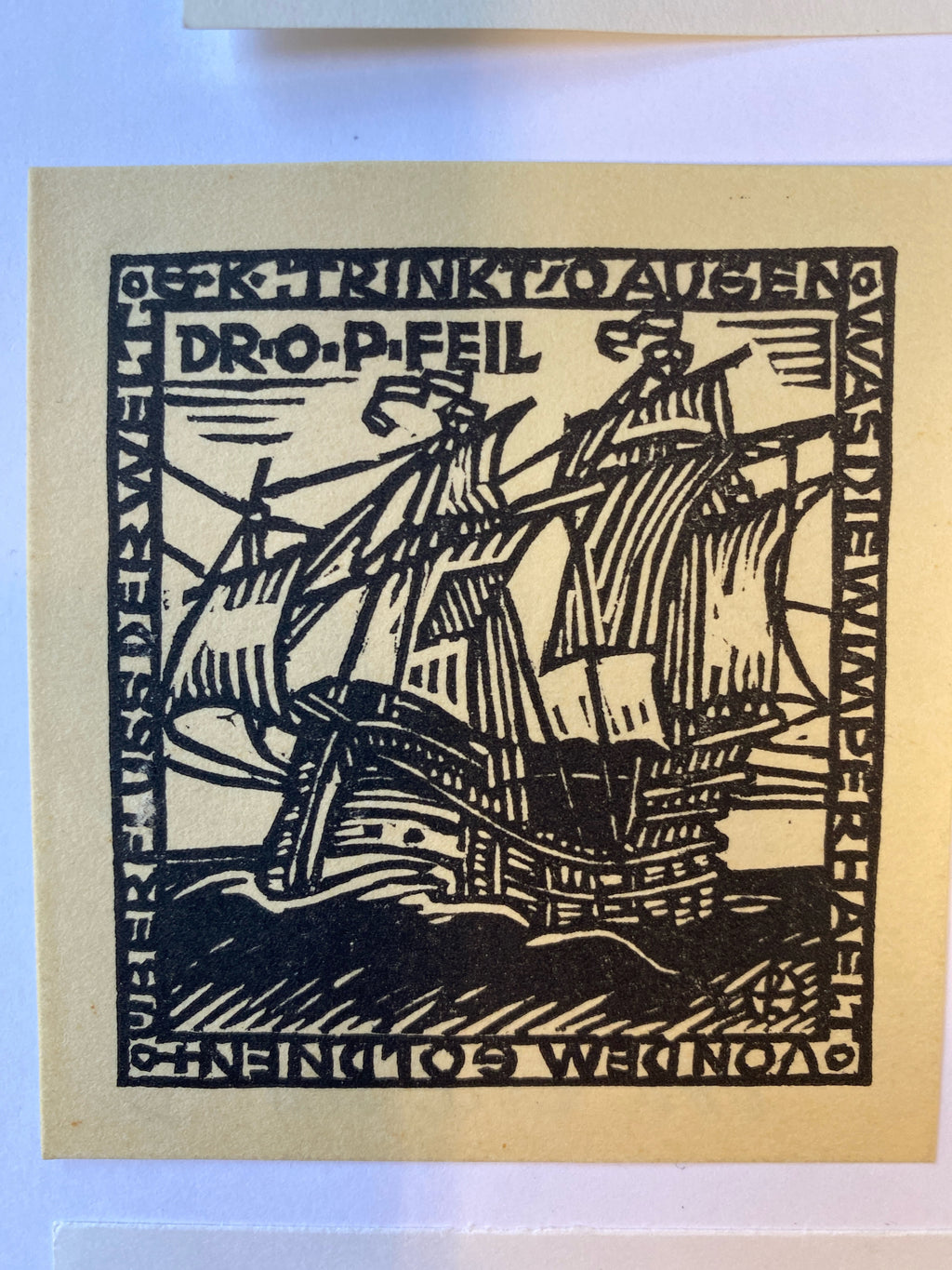Ex Libris - verschiedenen Künstler - Otto Feil - 3 Stück