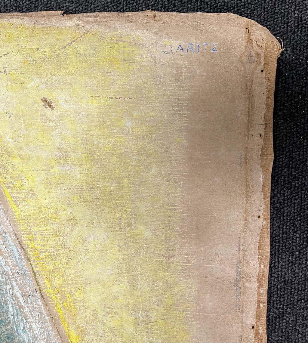 Jaritz, Jozsa - o. T. Frau mit Kind - Pastell auf Leinwand - handsigniert