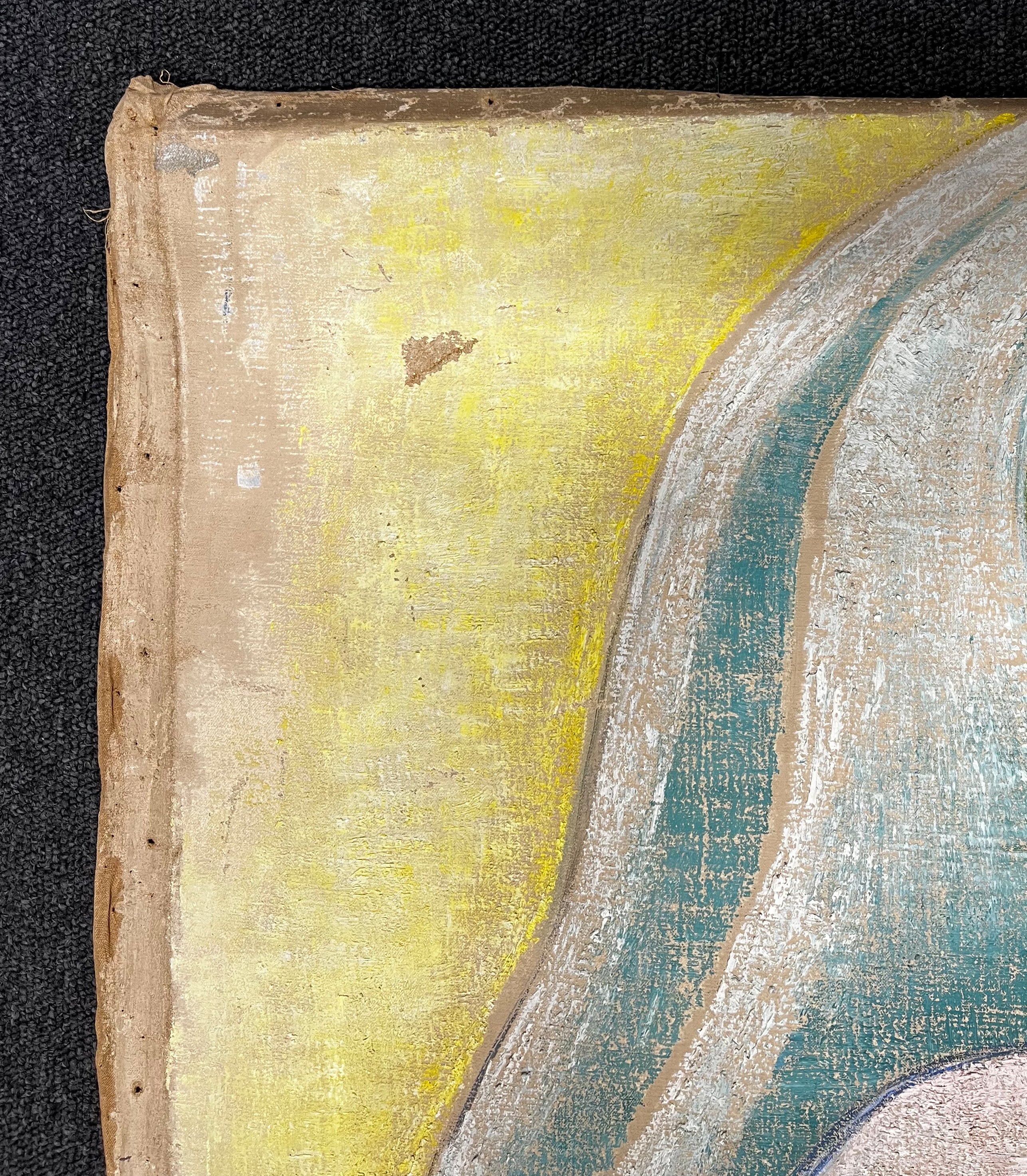 Jaritz, Jozsa - o. T. Frau mit Kind - Pastell auf Leinwand - handsigniert