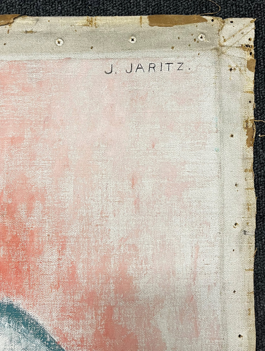 Jaritz, Jozsa - Untitled Woman with Child 2 - Pastel on canvas - hand-signed