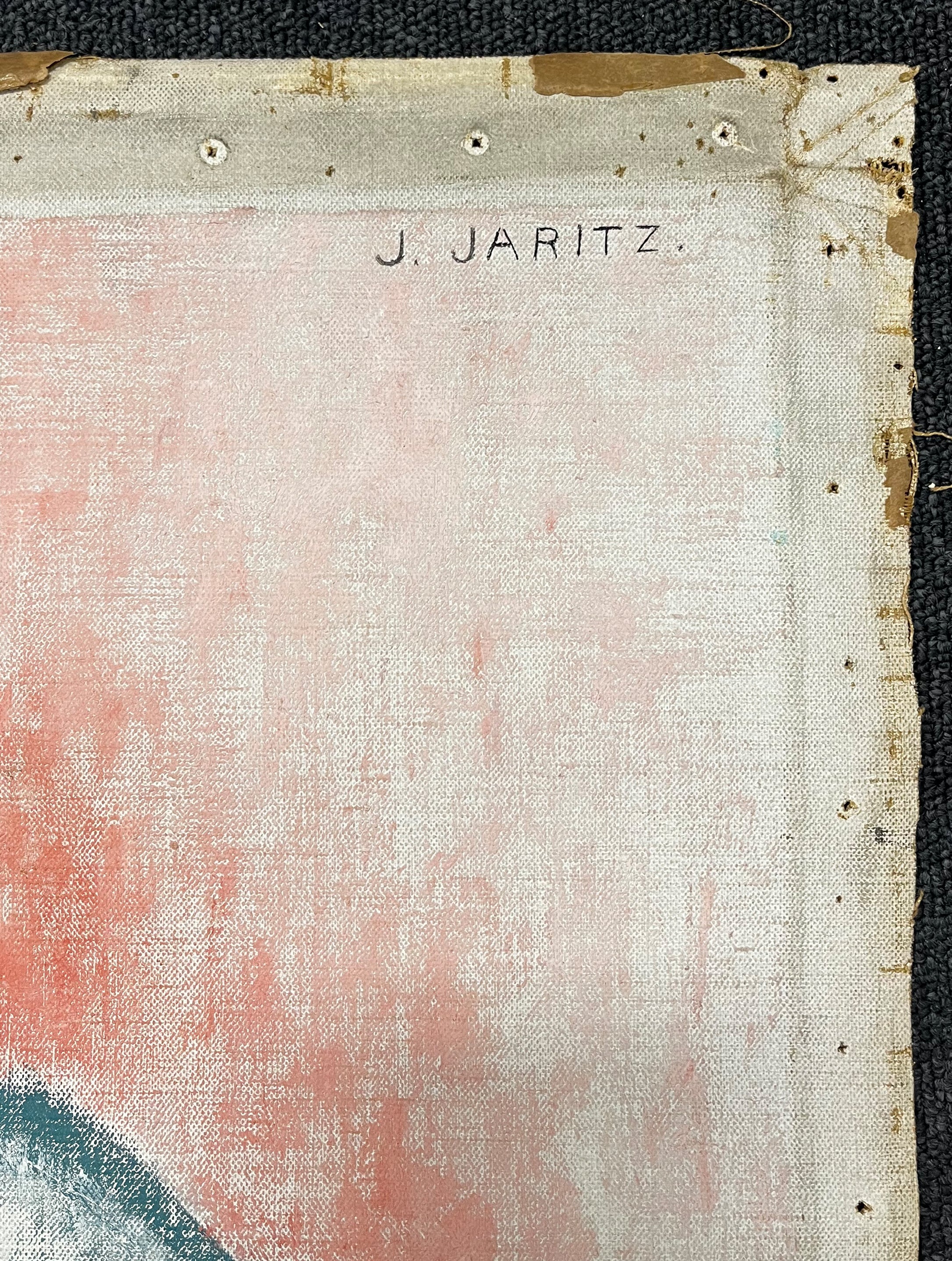 Jaritz, Jozsa - Untitled Woman with Child 2 - Pastel on canvas - hand-signed