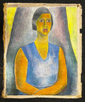Jaritz, Jozsa - Untitled Woman - Pastel on canvas - Hand-signed