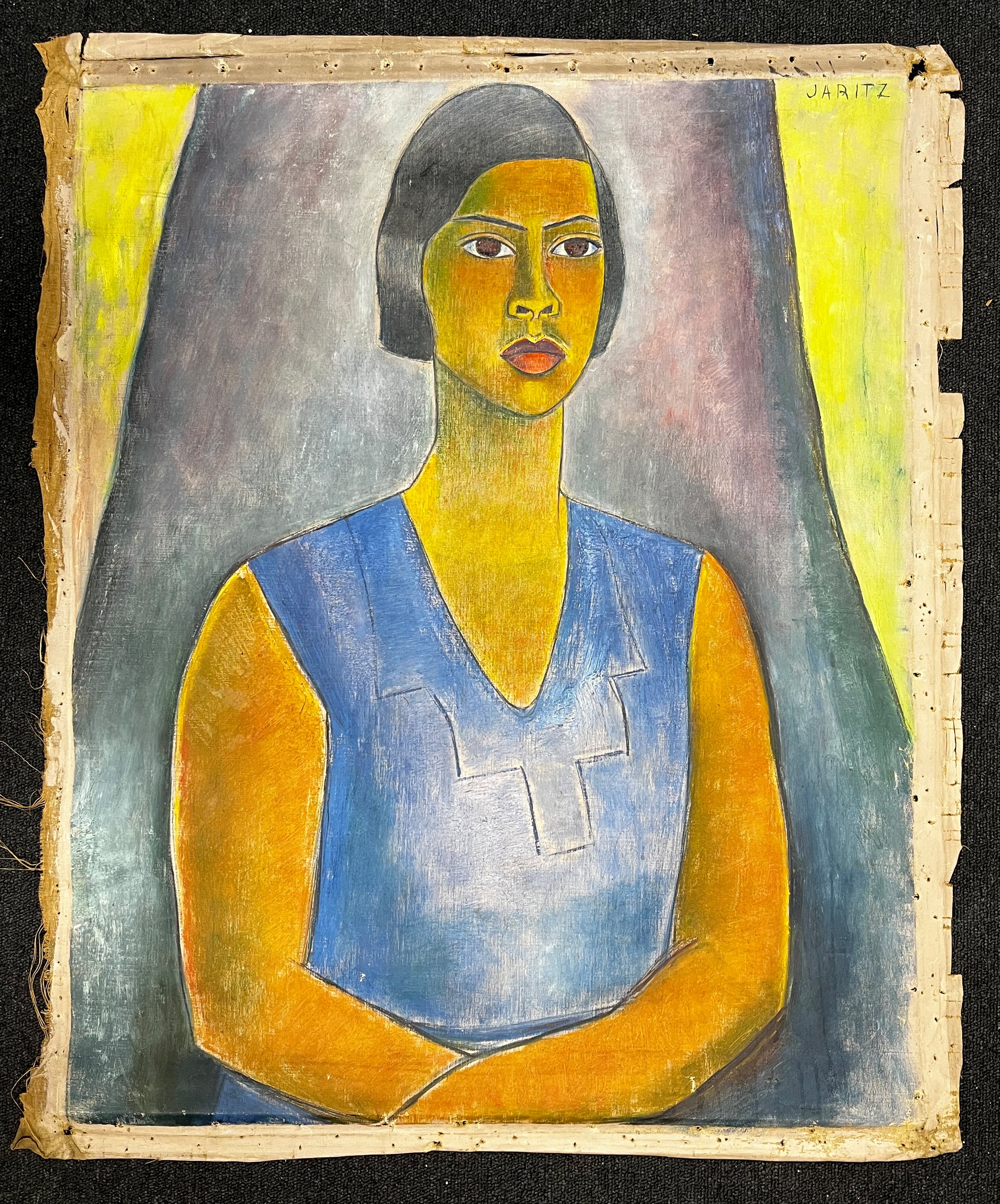 Jaritz, Jozsa - Untitled Woman - Pastel on canvas - Hand-signed