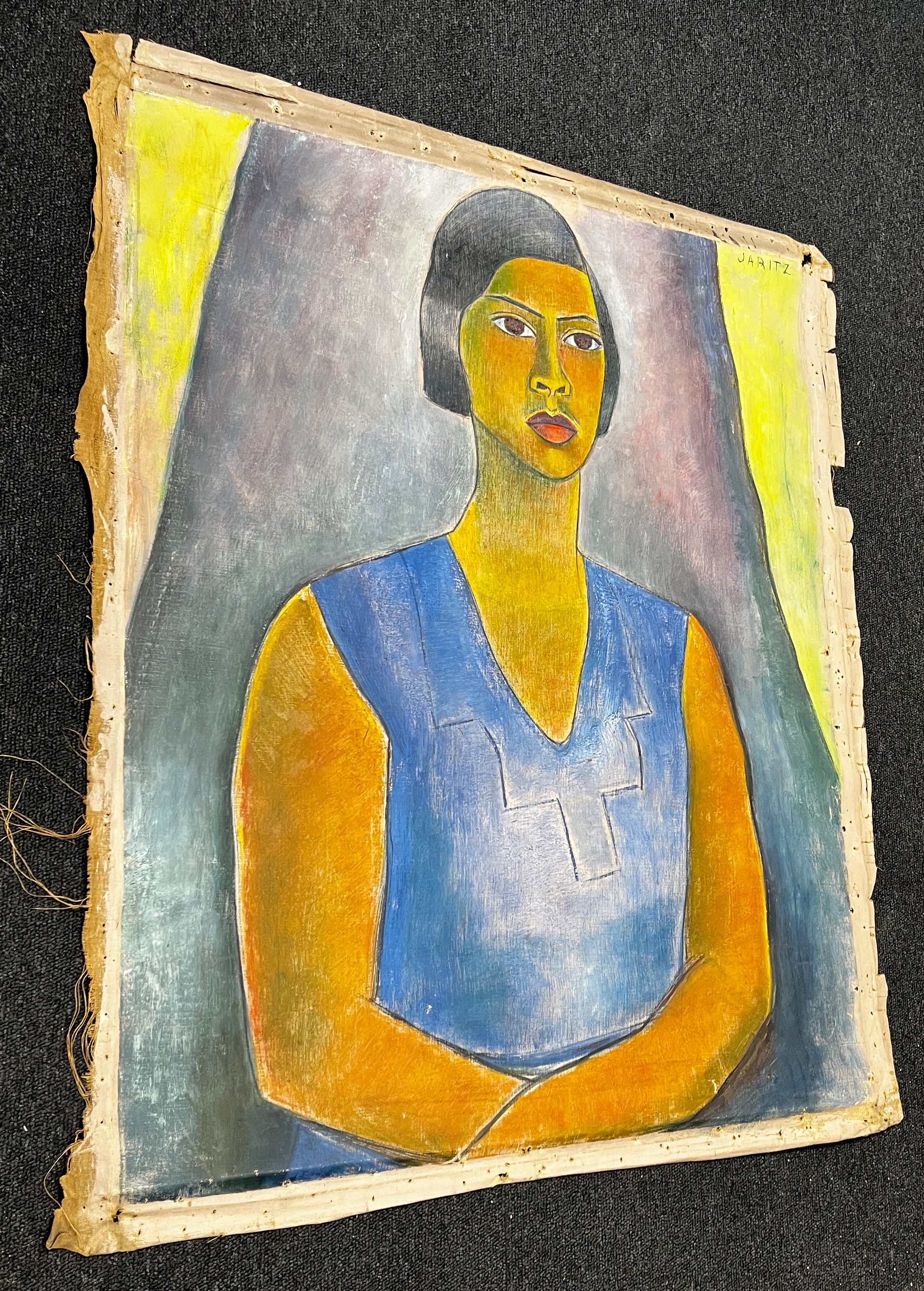 Jaritz, Jozsa - Untitled Woman - Pastel on canvas - Hand-signed